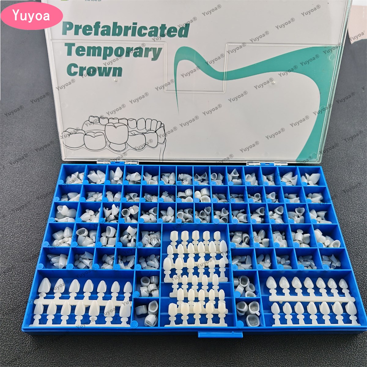 Teeth Whitening Moulds - 1Set Panduan Cetakan Mahkota Sementara Puncak